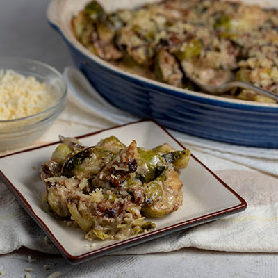 Image of Brussels Sprouts with Prosciutto and Parmesan