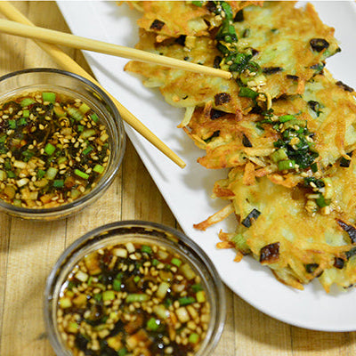 Image of Chinese Latkes with Tangy Dipping Sauce