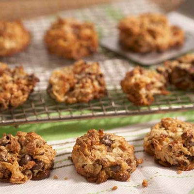 Image of Chocolate Apricot and Coconut Cookies