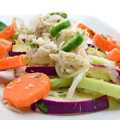 Image of Crab and Kohlrabi Ceviche Salad