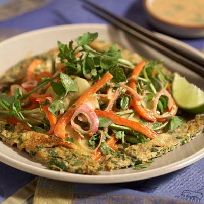 Image of Cucumber & Daikon Salad with Tai Omelet Strips