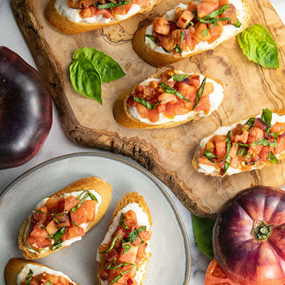 Darkloom Burrata Bruschetta