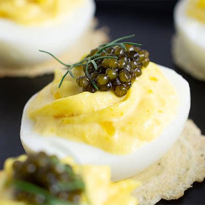 Image of Deviled Eggs with Caviar