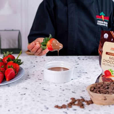 Image of strawberry dipped in chocolate