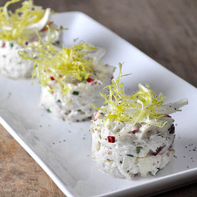 Image of Dungeness Crab Salad with Braeburn Apples and Red Radishes