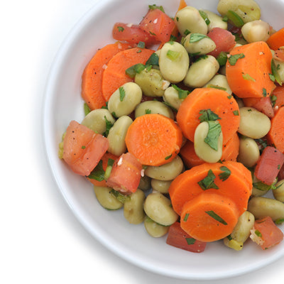 Image of Fava Bean, Epazote & Carrot Salad (Ensalada de habas y zanahorias)