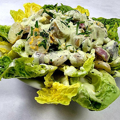 Image of Fingerling Potato Salad with Creamy Green Onion Dressing