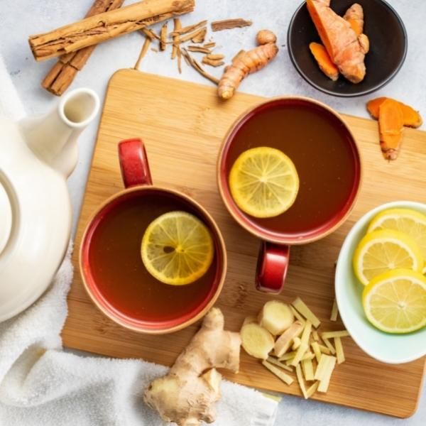 Image of lemon tea ginger cinnamon
