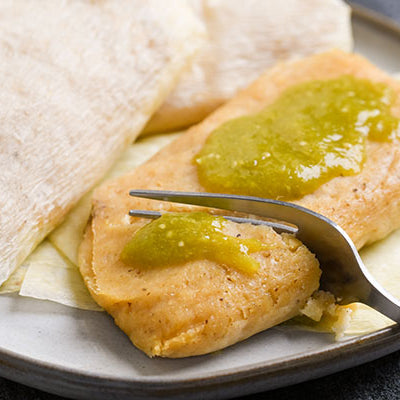 Image of Green Chile and Cheese Tamales