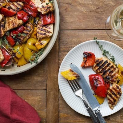 Image of Grilled Chicken and Peppers