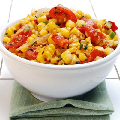 Image of Grilled Organic Bi-Color Corn and Maui Onion Salad