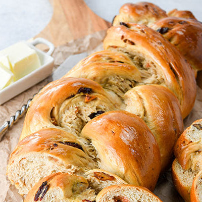 Hatch Pepper Pecan & Tart Cherry Challah Bread