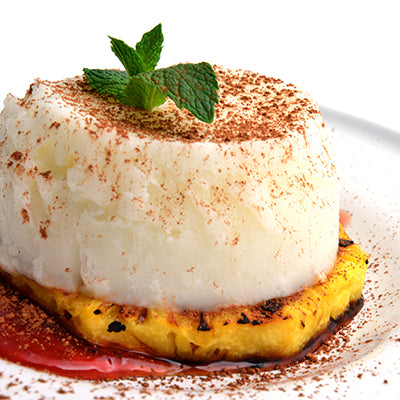 Image of Haupia Topped Grilled Pineapple