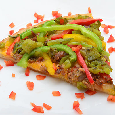Image of Meaty Cheesy Bread with New Mexico Hatch Chiles