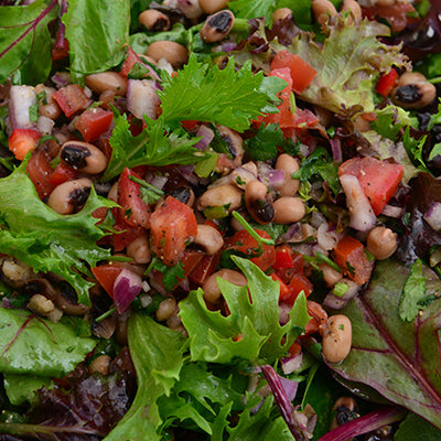 Image of Mixed Baby Greens with Black-eyed Pea Salsa Fresca