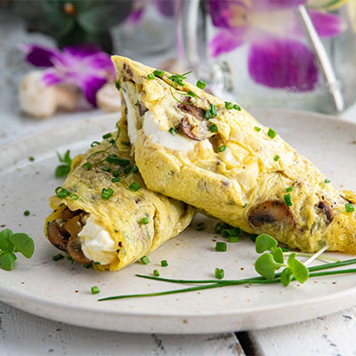 Image of Fresh Herb and Goat Cheese Omelet
