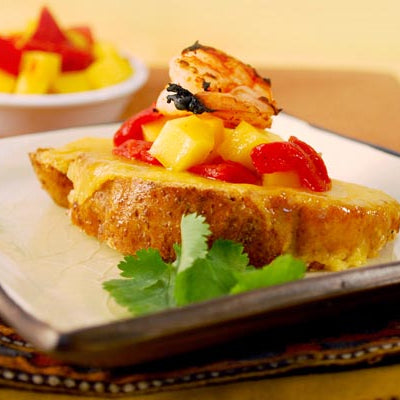 Image of Shrimp and Piquillo Pepper Crostini