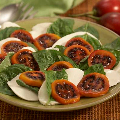 Image of Red Tamarillo Caprese Salad