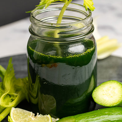 Refreshing Cucumber Lime Green Juice