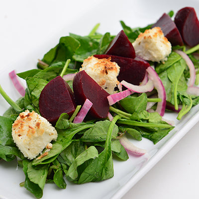 Image of Roasted Baby Beet, Herbed Goat Cheese Green Salad with Dijon Vinaigrette