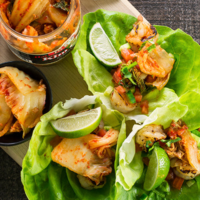 Image of Shrimp and Kim Chee Lettuce Wraps