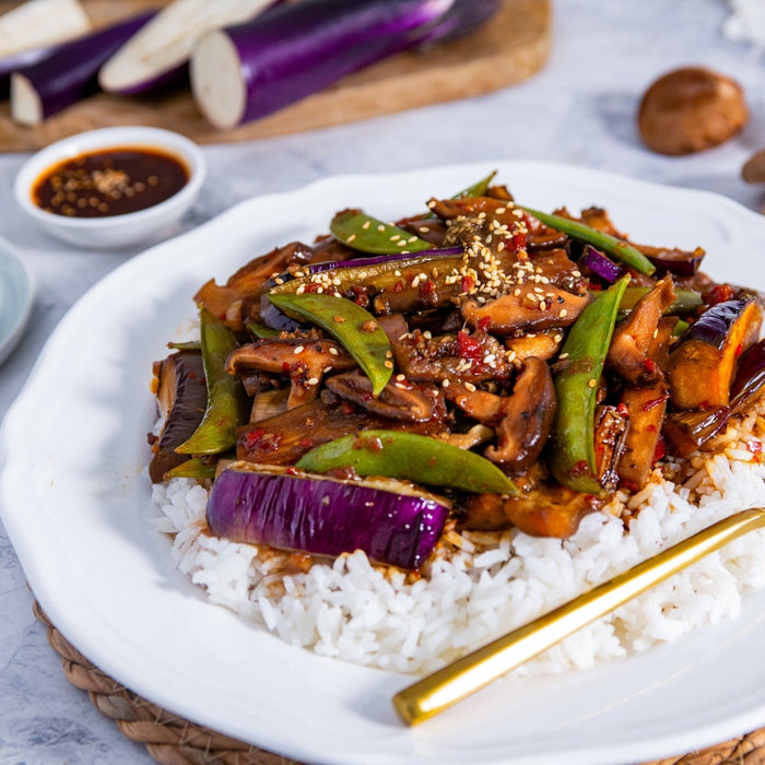 Szechuan Eggplant or Chinese Eggplant in Brown Sauce