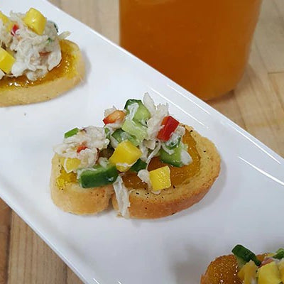 Image of Tropical Crab Crostini