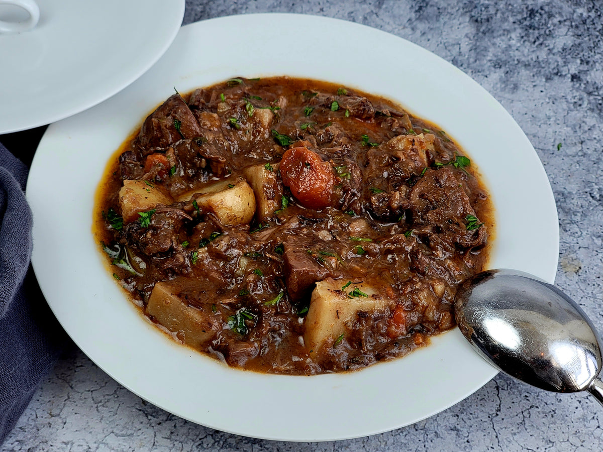 Rustic Beef Stew with Red Wine and Rosemary — Melissas Produce