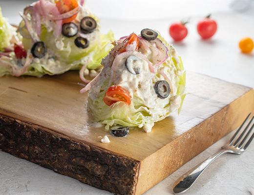 wedge salad dressing without blue cheese SECRET TECHNIQUE for the Wedge Salad win! , I could eat homemade blue cheese dressing with a spoon. And while I realize we arent all Team Blue Cheese, Id bet that we all are Team Tomatoes Cooked