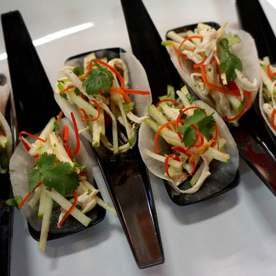 Image of Martin Yan’s Daikon Chicken Tacos