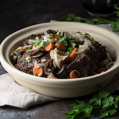 Image of Braised Beef & Sweet Baby Carrots with Onions & Red Wine