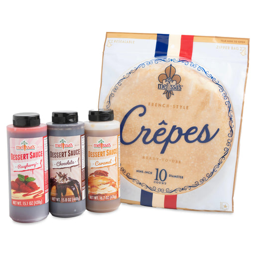 Image of  2 (10 count) Crepes and 2 Dessert Sauces Crepes and Dessert Sauces Other