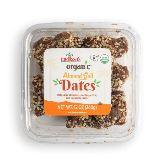 Image of  2 Packages (12 Ounces each) Organic Almond Roll Dates Fruit