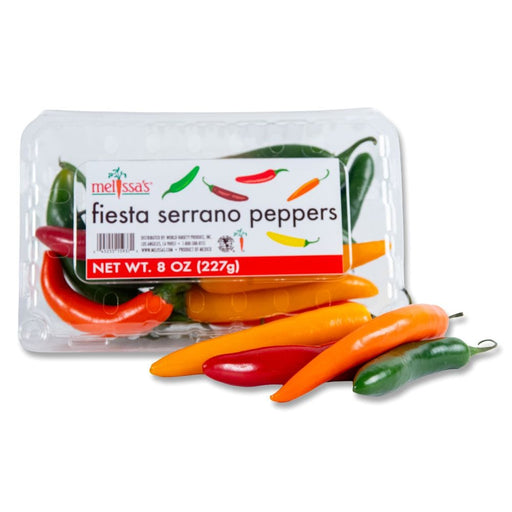 Image of  2 packages (8 Ounces each) Fiesta Serrano Peppers Vegetables