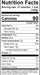 Image of  2 Pounds Bing Cherries Nutrition Facts Panel