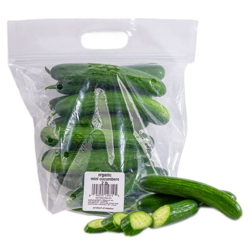 Image of  2 Pounds Organic Mini Cucumbers Vegetables