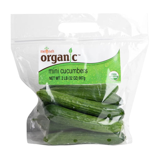 Image of  2 Pounds Organic Mini Cucumbers Vegetables