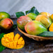 Image of  3 count (4 Pounds total) Organic Green Keitt Mangos Fruit