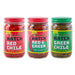 Image of  3 jars (16 Ounces each) Hatch Red, Green, and Red & Green Blend Other