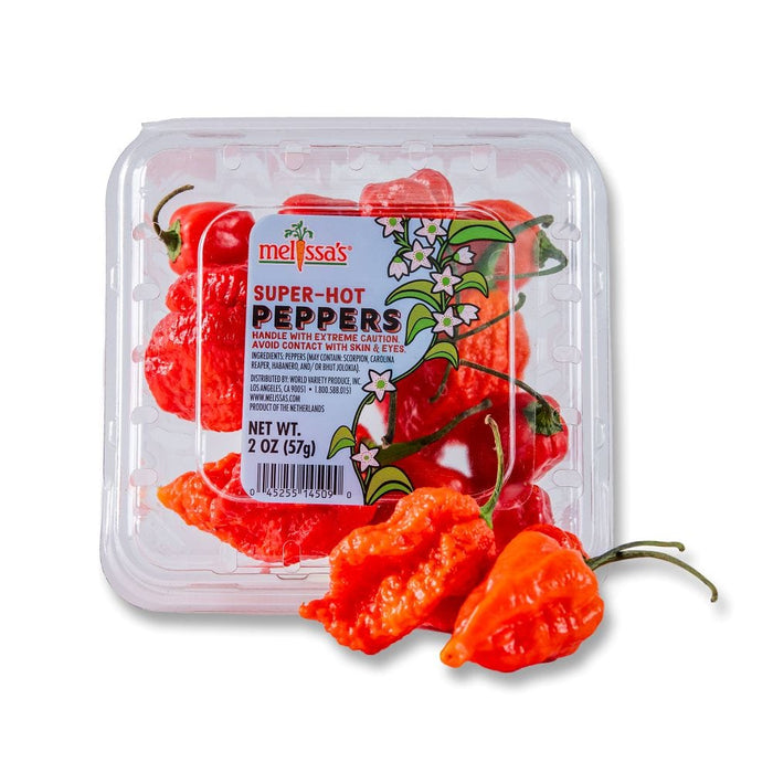 Image of  3 packages (2 Ounces each) Super Hot Peppers Vegetables