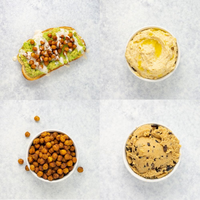 Image of  3 packages (9 Ounces each) Peeled & Steamed Chickpeas (Garbanzo Beans) Vegetables