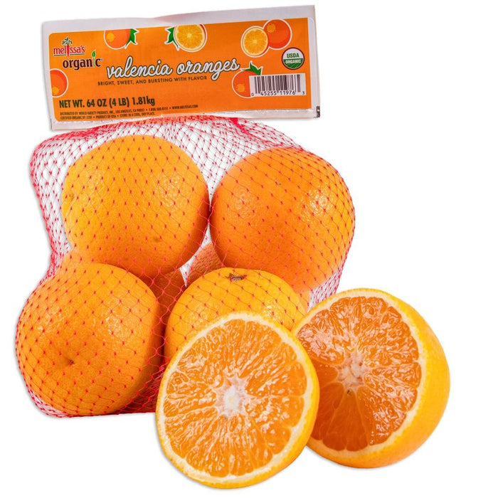 Image of  4 Pounds Organic Valencia Oranges Fruit