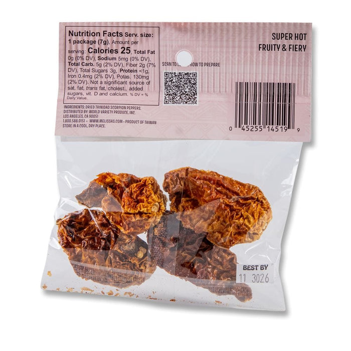 Image of  Dried Trinidad Scorpion Peppers Vegetables
