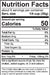 Image of  Organic Peeled & Steamed Chestnuts Nutrition Facts Panel