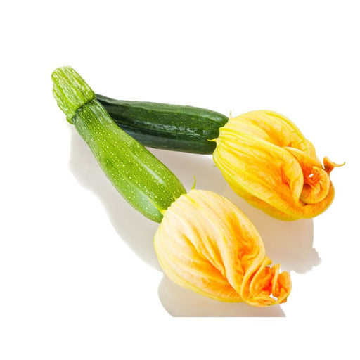 Image of  Squash Blossoms with Baby Zucchini Vegetables