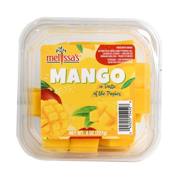 Image of  2 packages (8 Ounces each) Mango (Cubed) Fruit