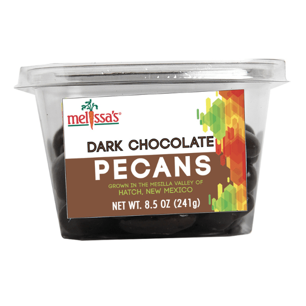 Hatch Valley Dark Chocolate Pecans — Melissas Produce Hatch Valley Dark Chocolate Pecans — Melissas Produce