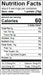 Image of  3 Pounds Baby Baker Russet Potatoes Nutrition Facts Panel