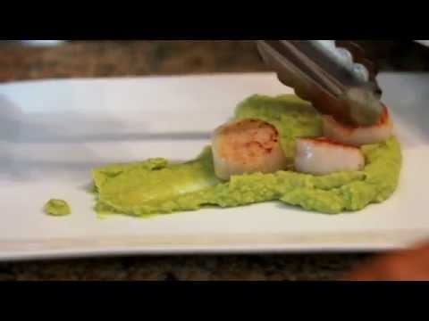 Cooking Perfect Scallops with Fava Bean Puree