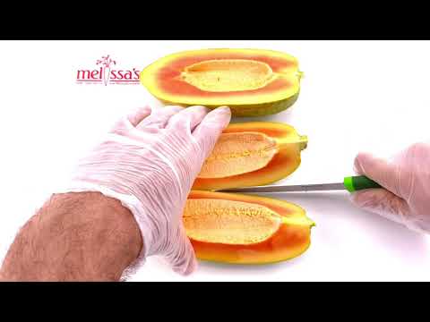 video of papaya preparation with lime and hatch powder